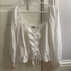 White Hollister blouse